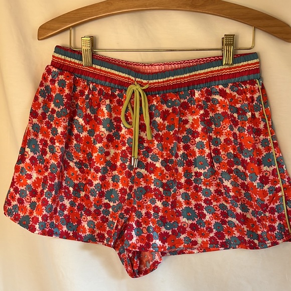NWT Size XS Free People Pillow Talk pajama short set in the color poppy combo - Picture 2 of 8